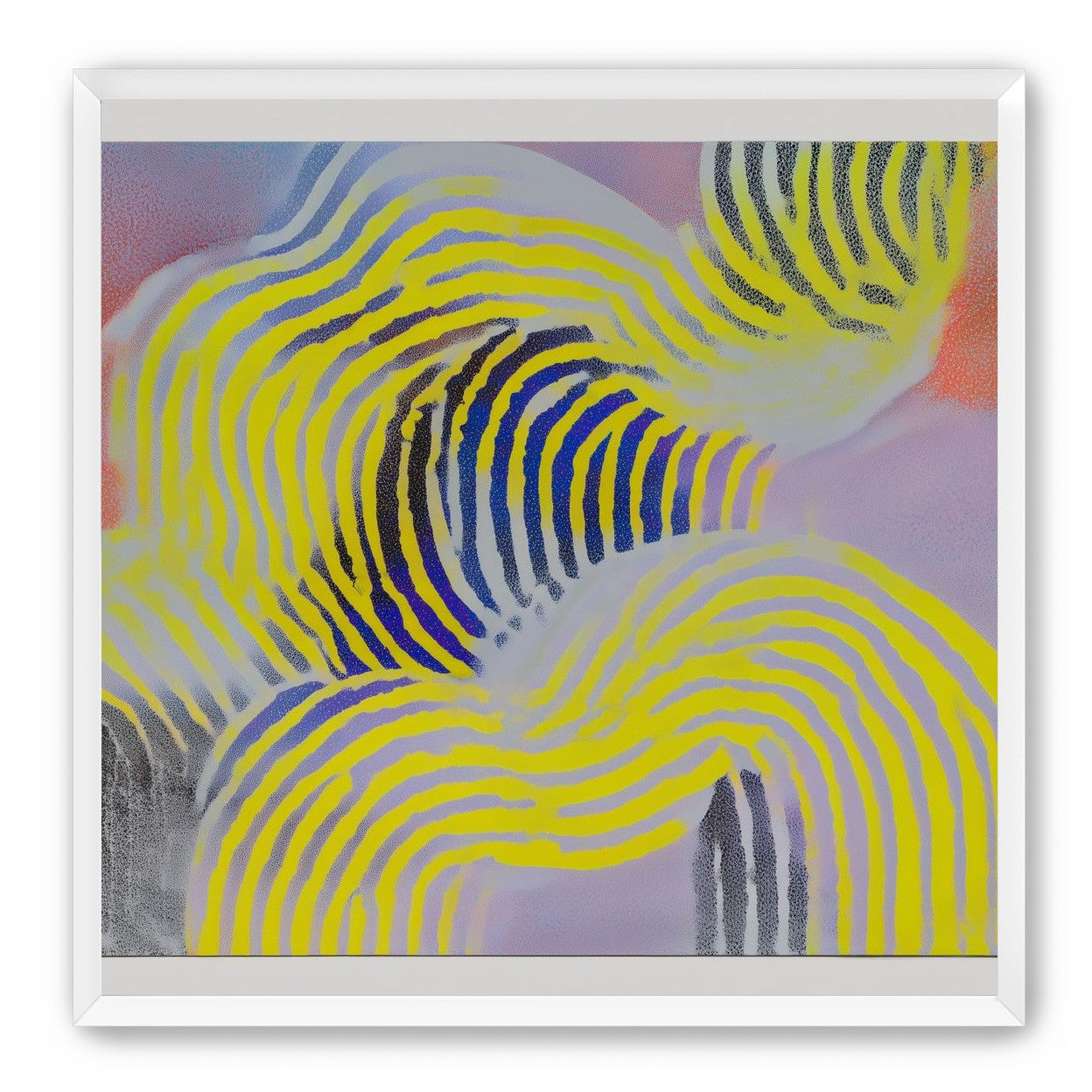 Yellow bends through violet