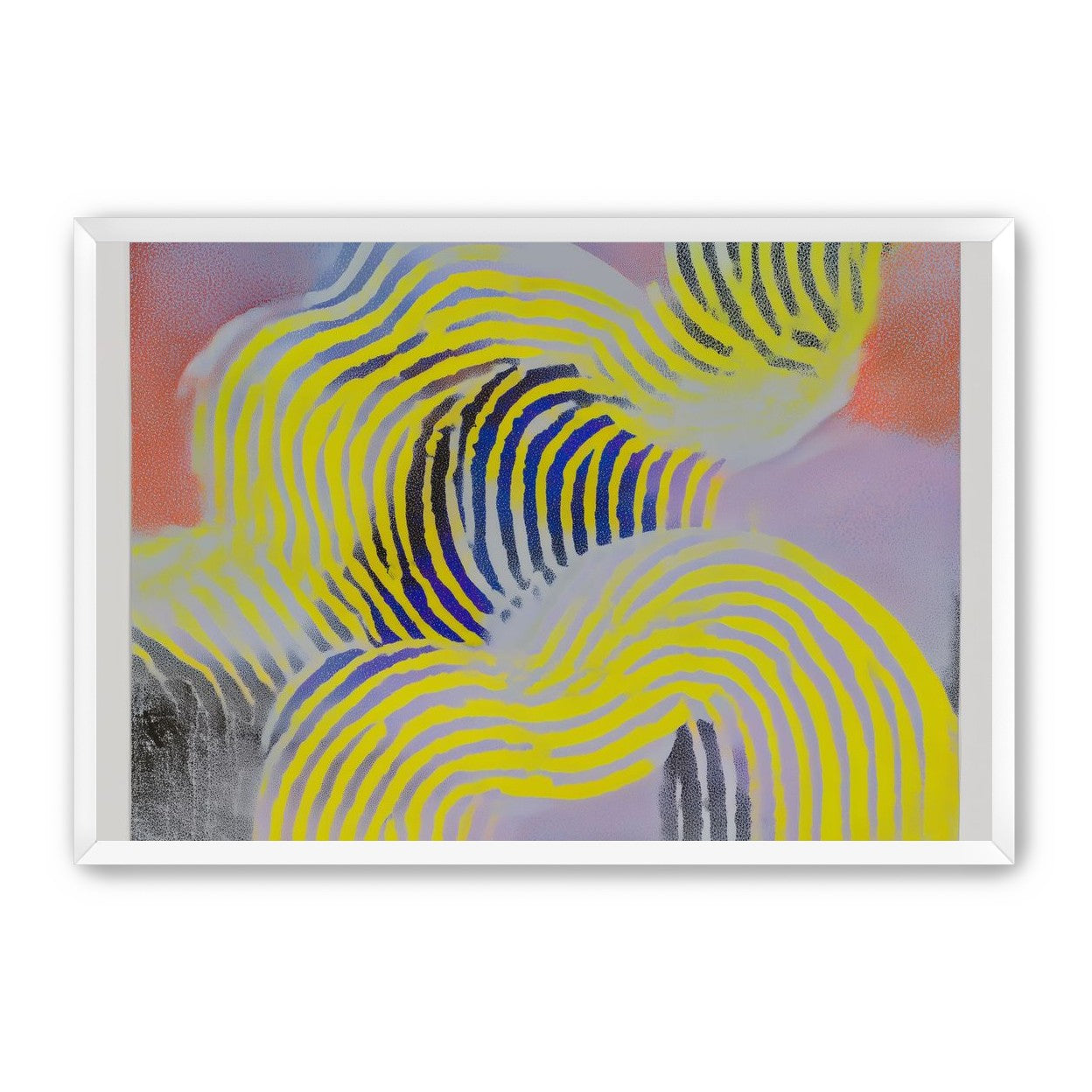 Yellow bends through violet