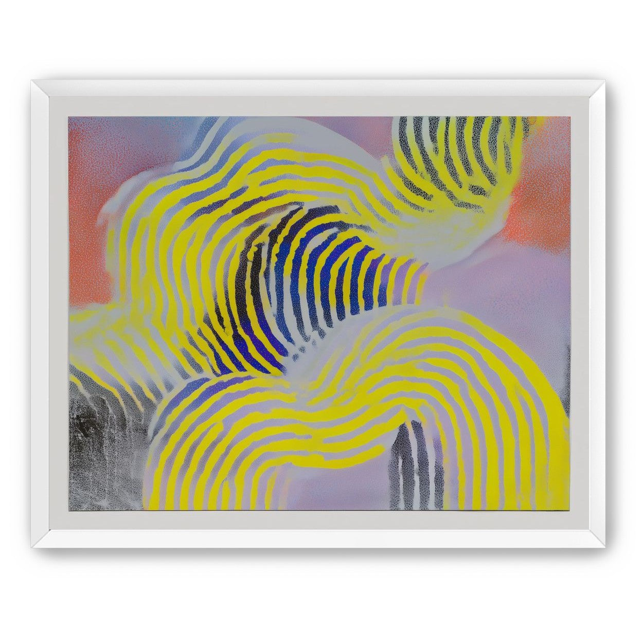 Yellow bends through violet