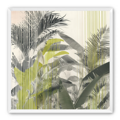 Chartreuse rain through palms