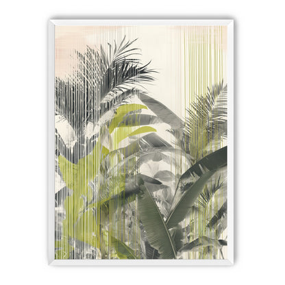 Chartreuse rain through palms