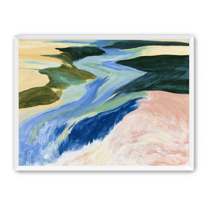 River bends through sandbars