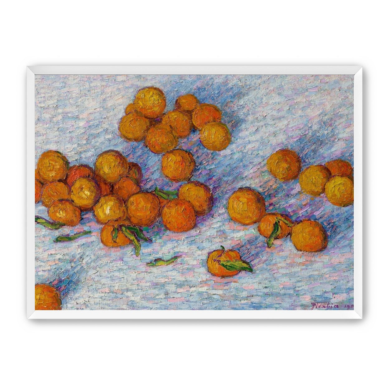 Oranges across the table