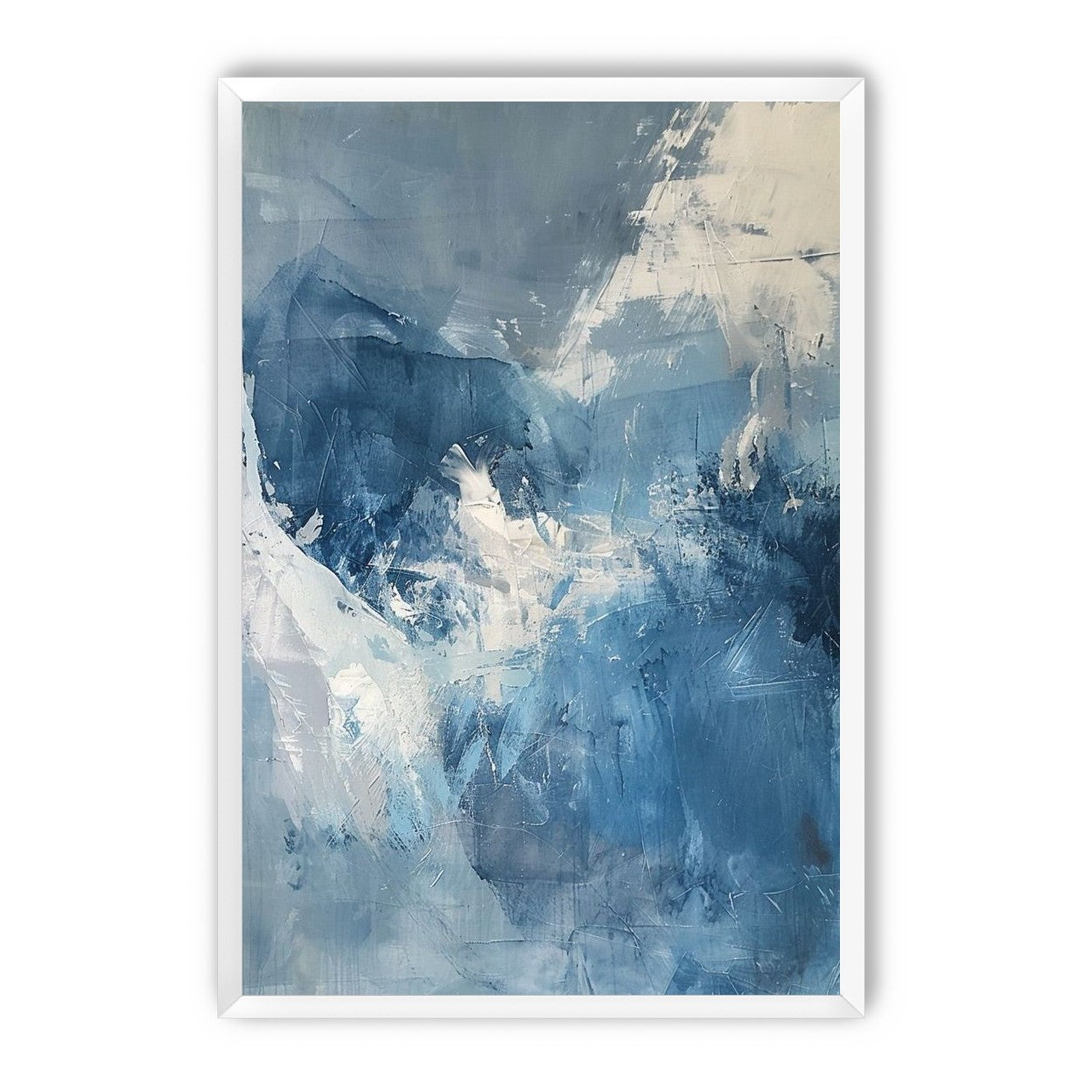 Blue slipping into white