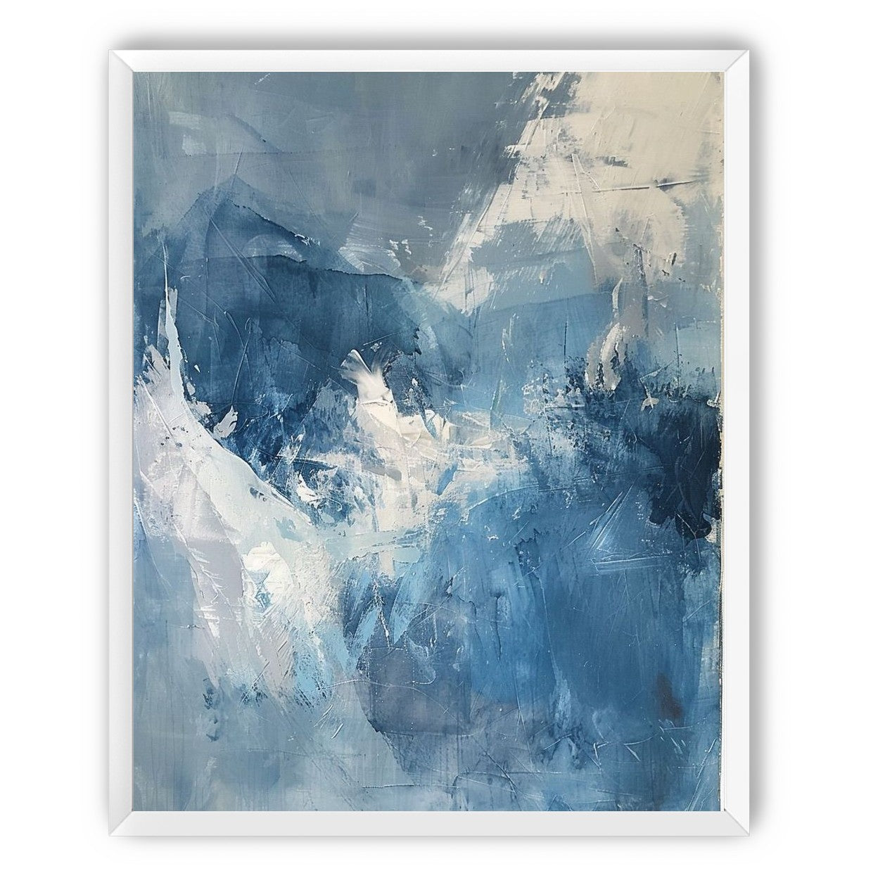 Blue slipping into white