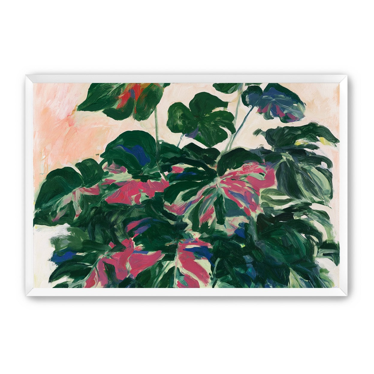 Leaves leaning into light