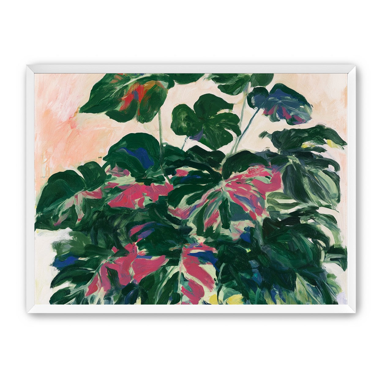 Leaves leaning into light