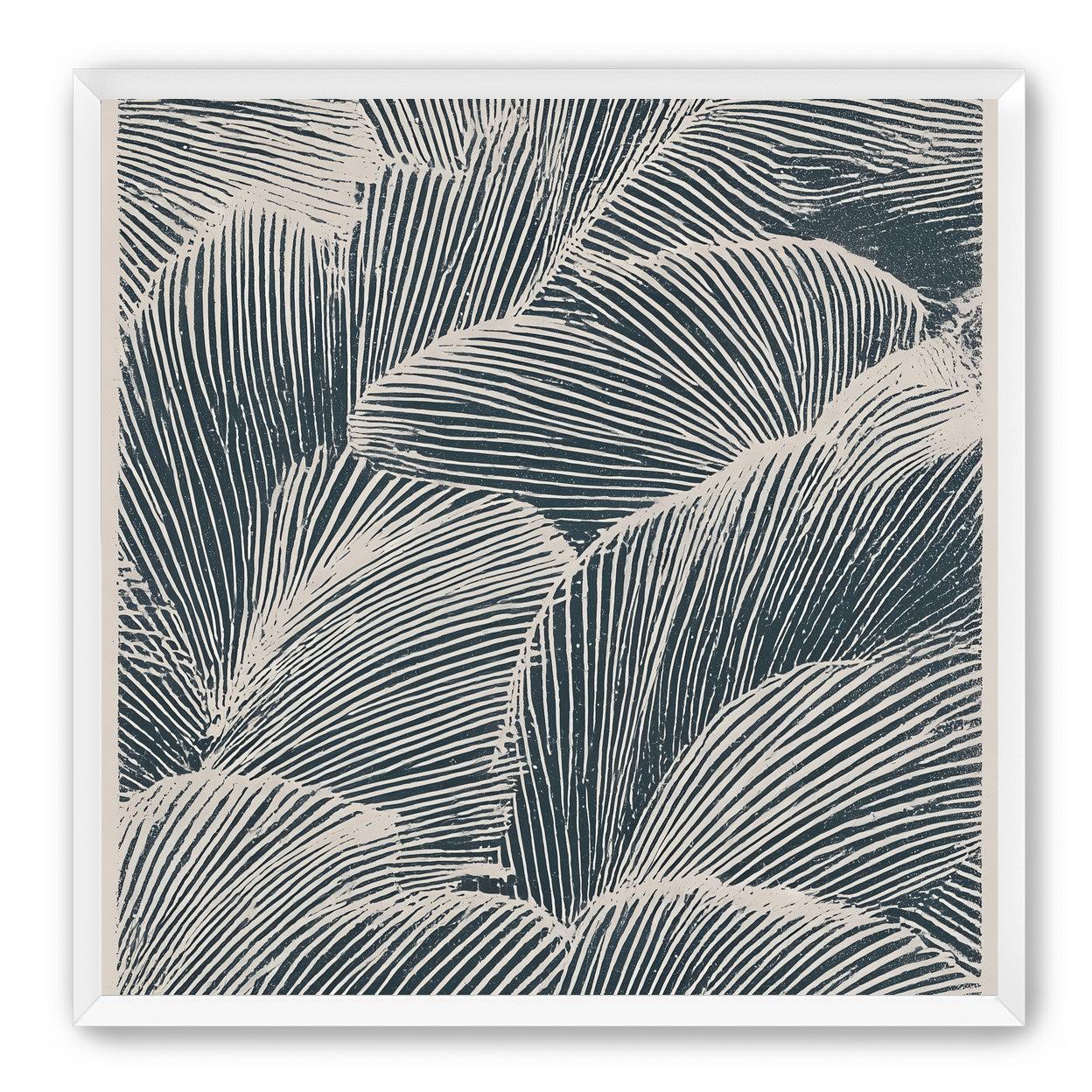 Palm fronds pressed together