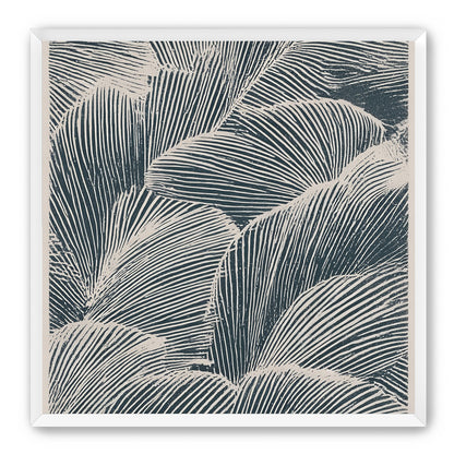 Palm fronds pressed together