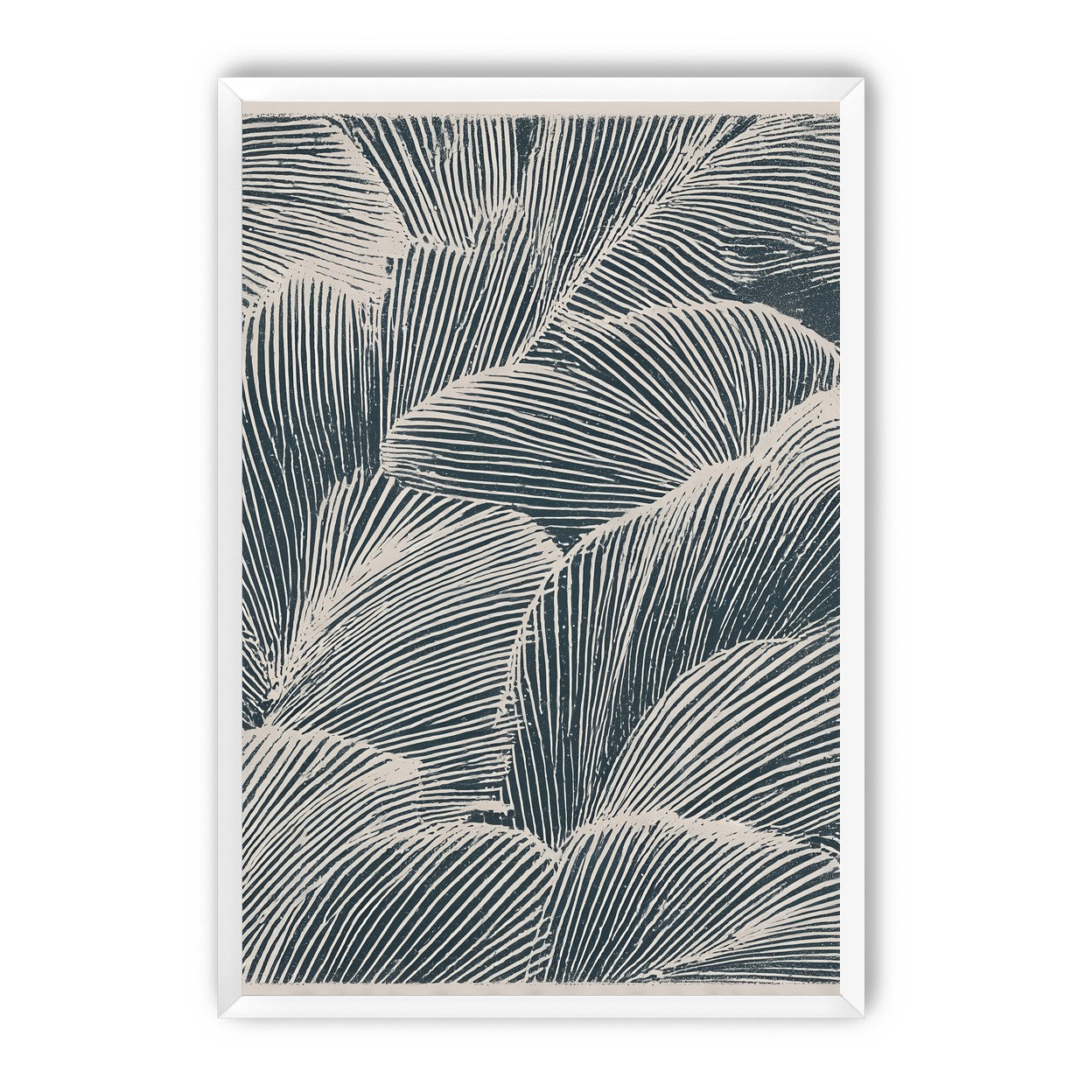 Palm fronds pressed together