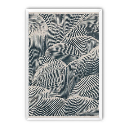 Palm fronds pressed together