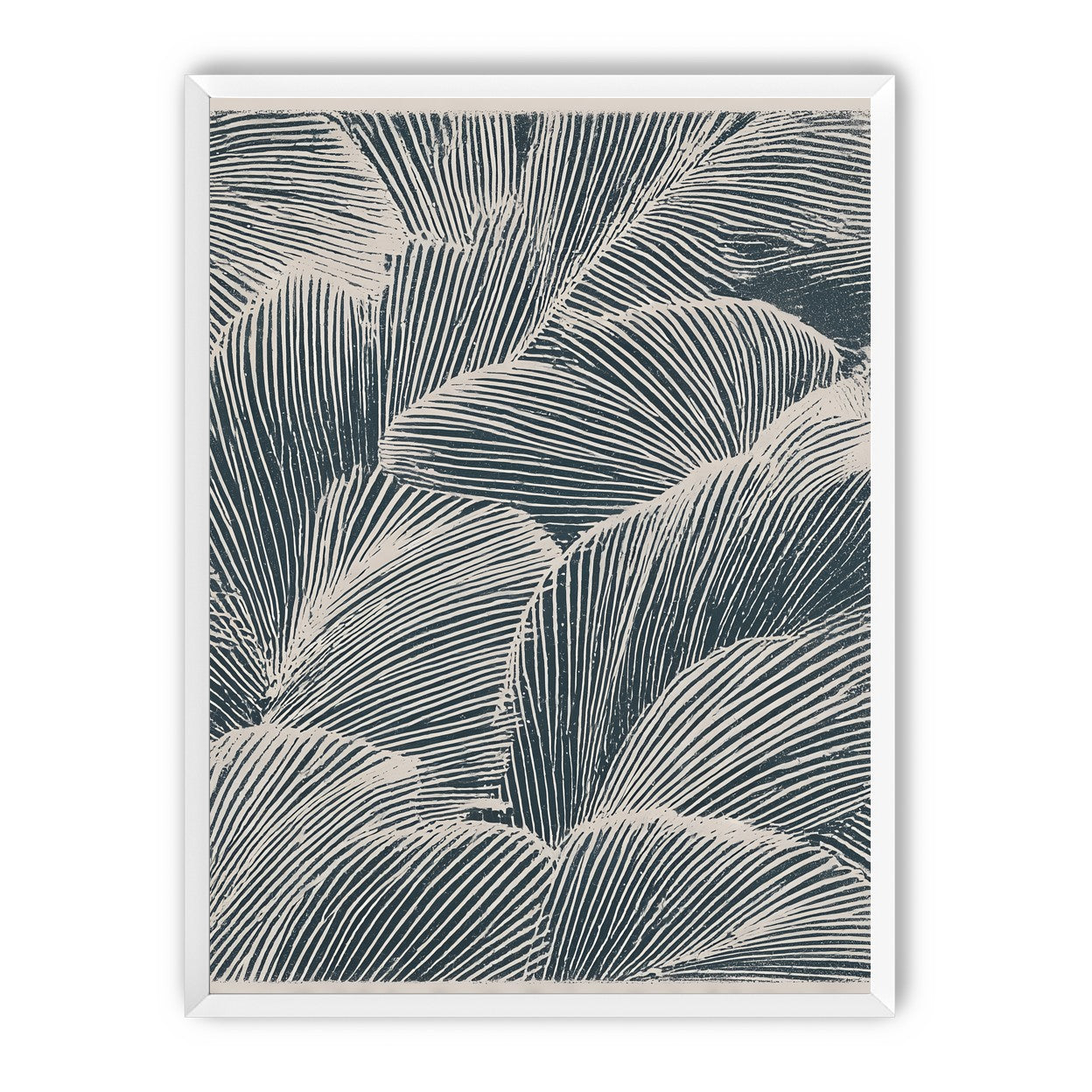 Palm fronds pressed together
