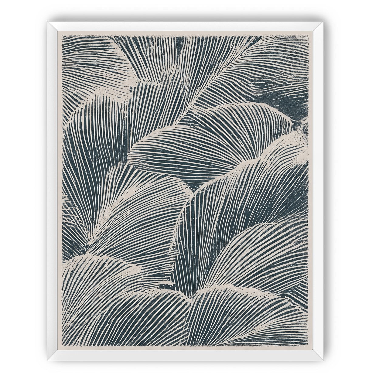 Palm fronds pressed together