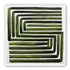 Green maze on white
