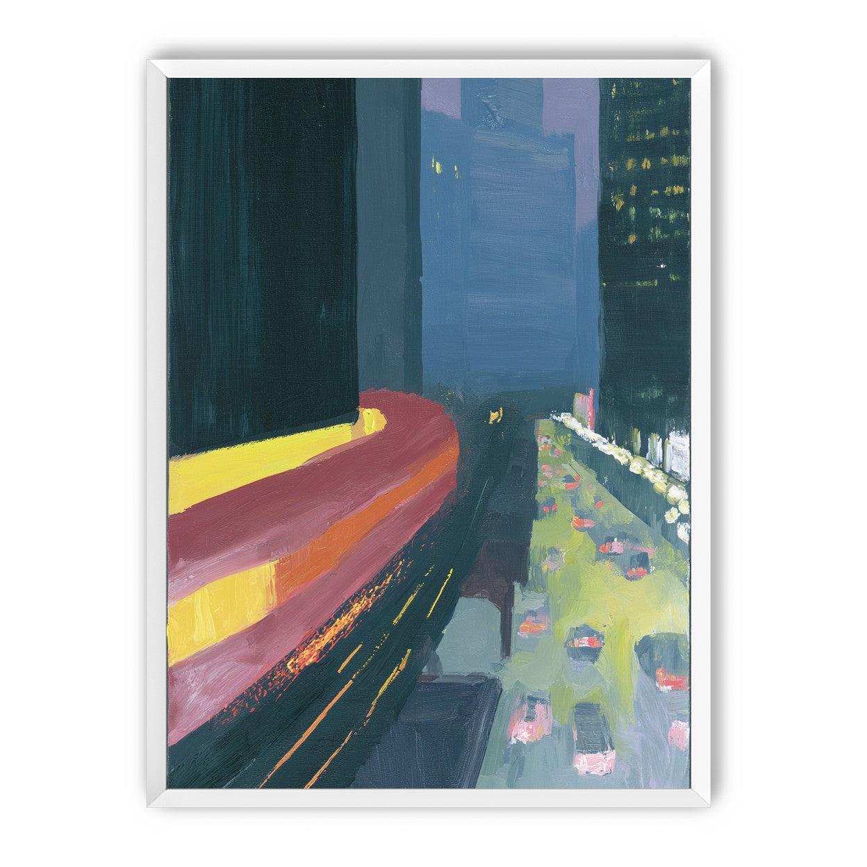 A bright bend downtown