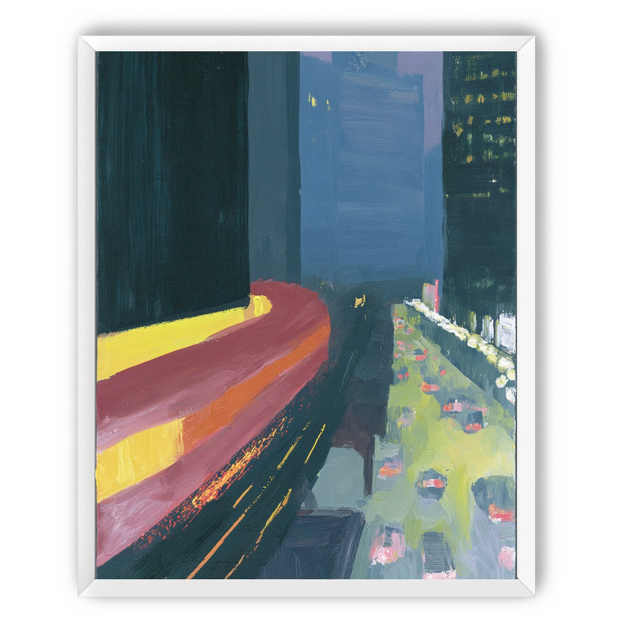 A bright bend downtown