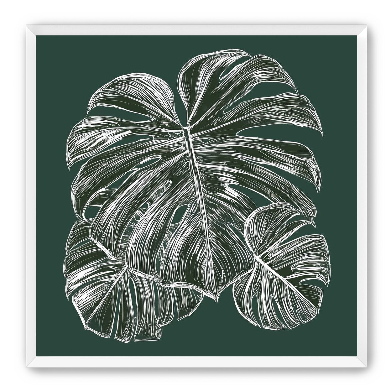 White veins on green field