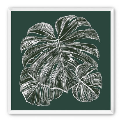 White veins on green field
