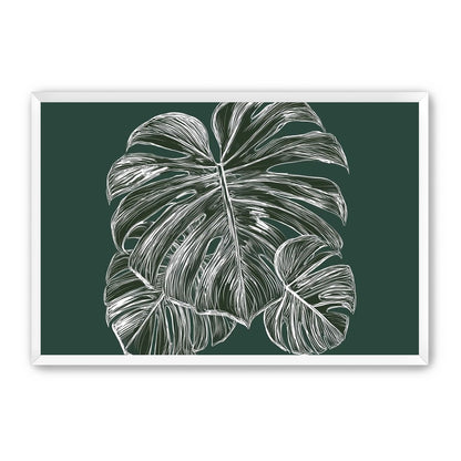 White veins on green field