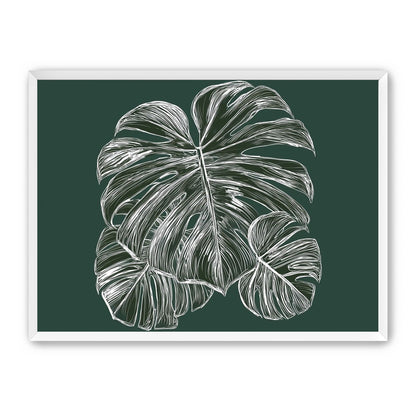 White veins on green field