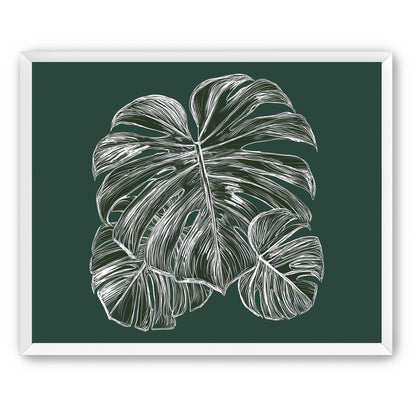 White veins on green field