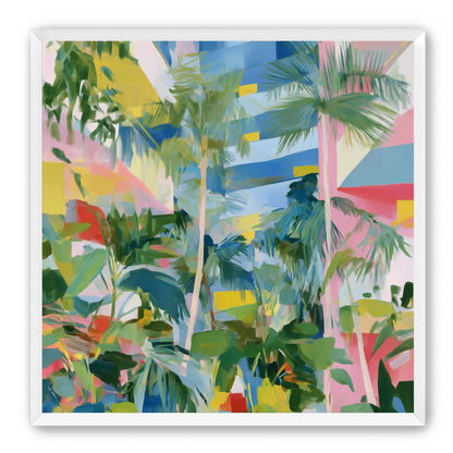Palm shadows on color fields