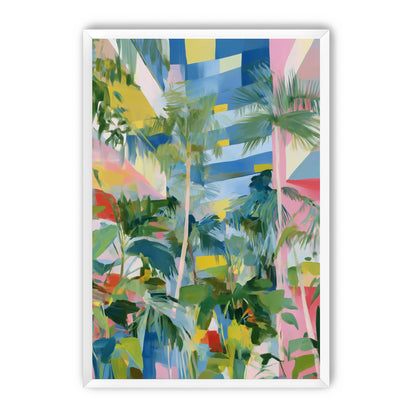 Palm shadows on color fields