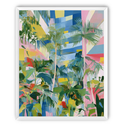 Palm shadows on color fields