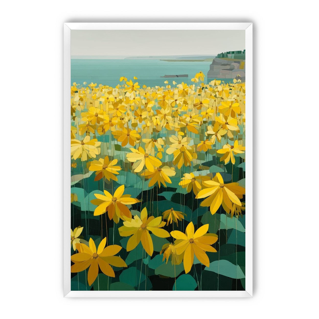 Flowers Along the Water