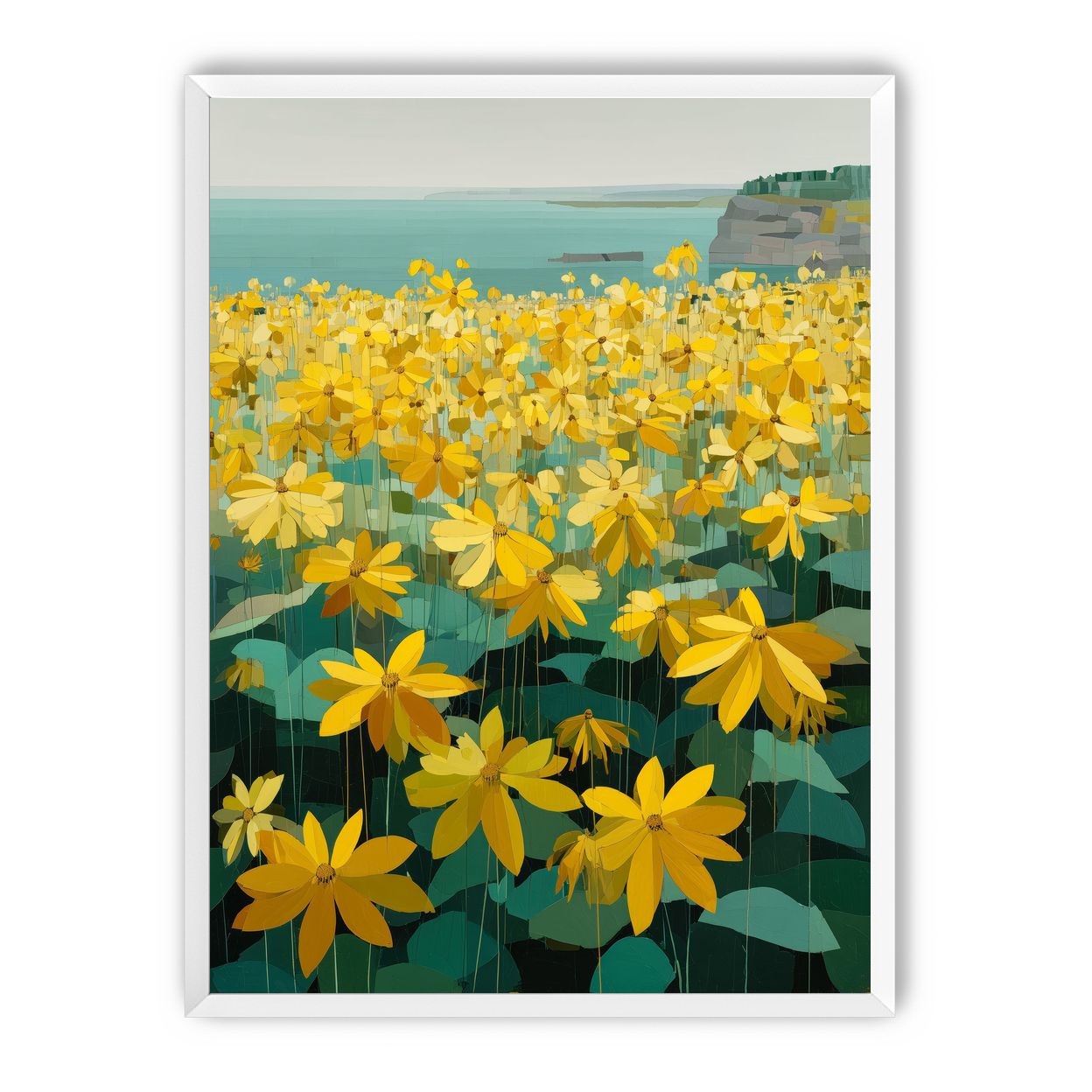 Flowers Along the Water