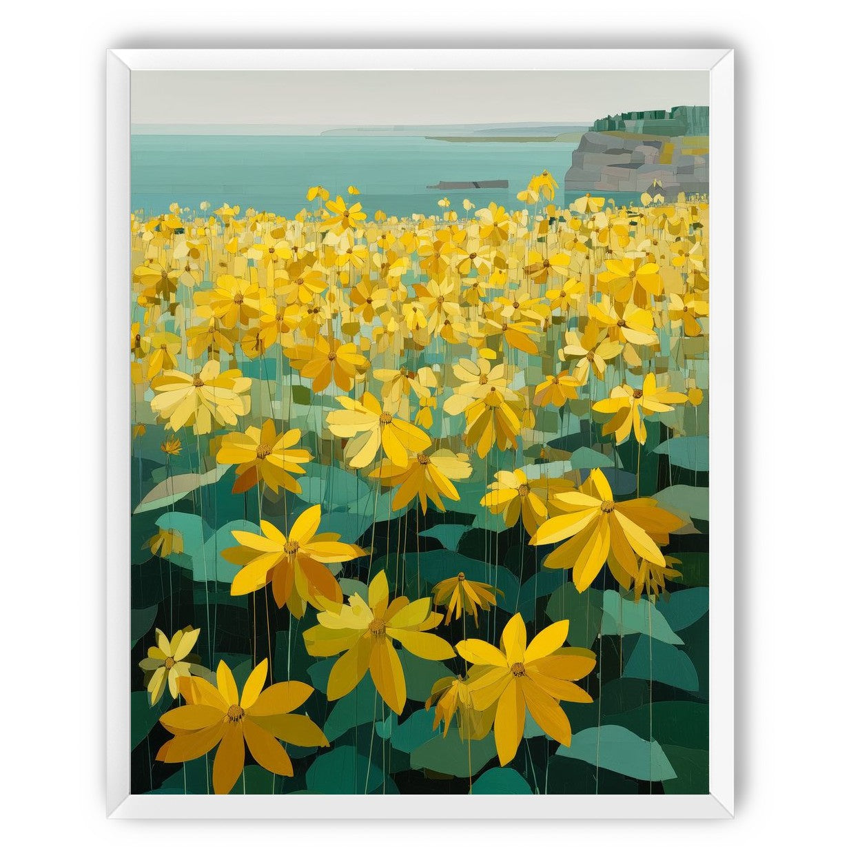Flowers Along the Water