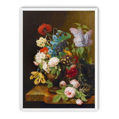 Fallen roses by the nest