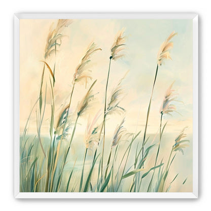 Peach light on reeds