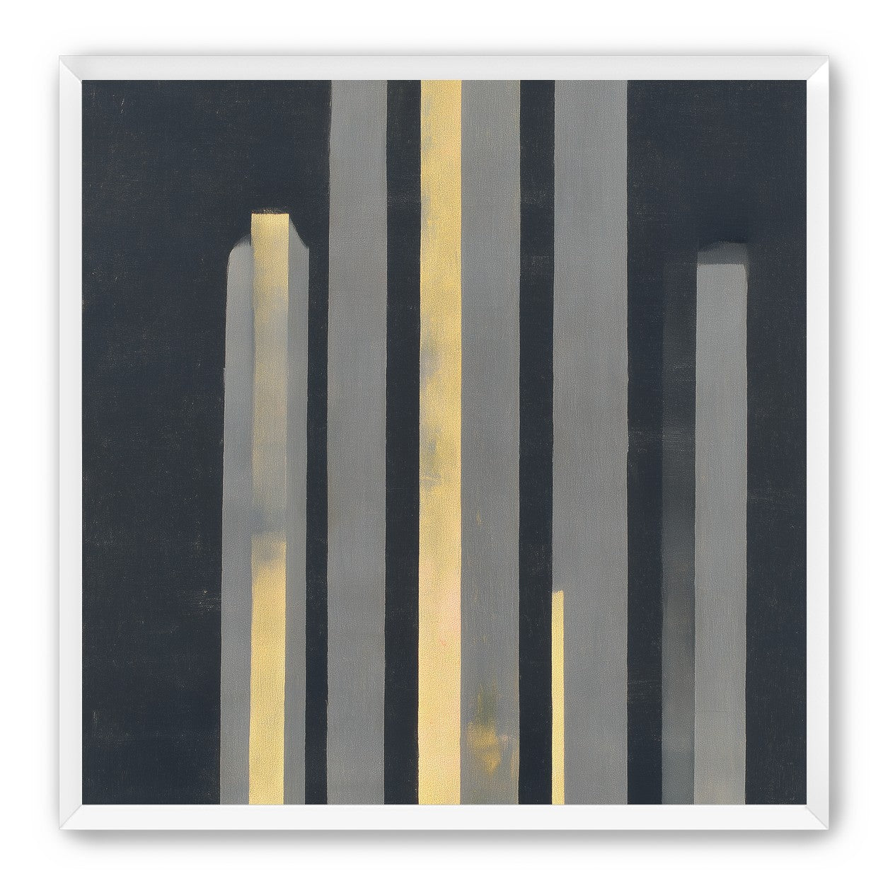 Yellow seeping through gray bars