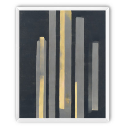 Yellow seeping through gray bars