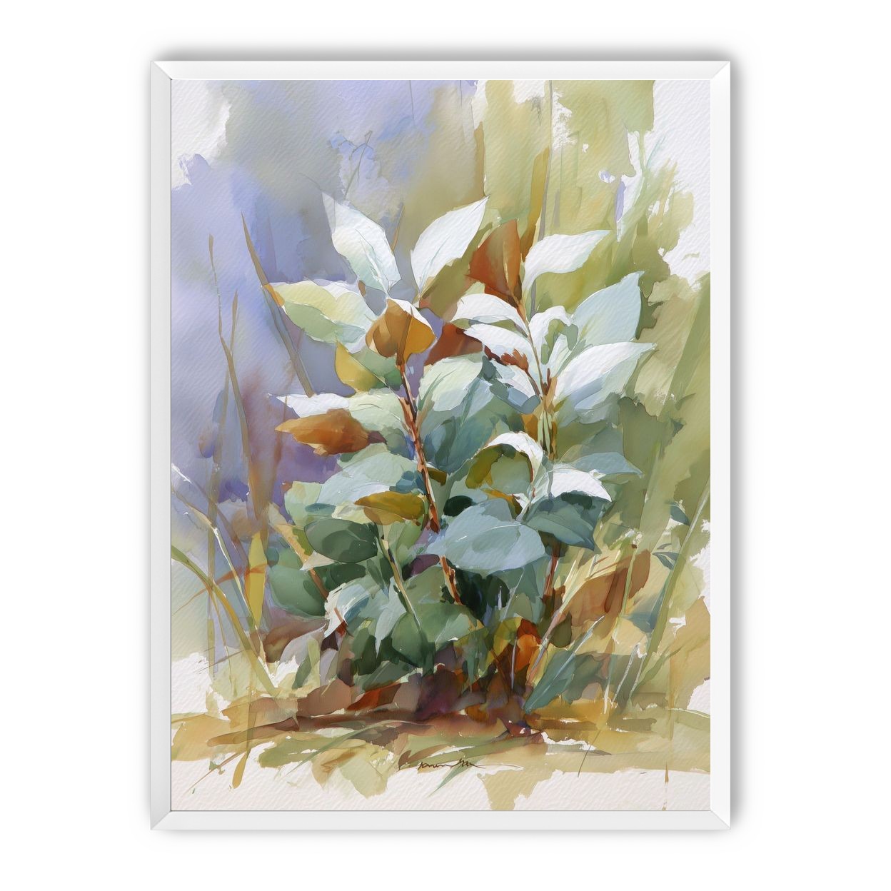 Layered Leaves in Soft Light
