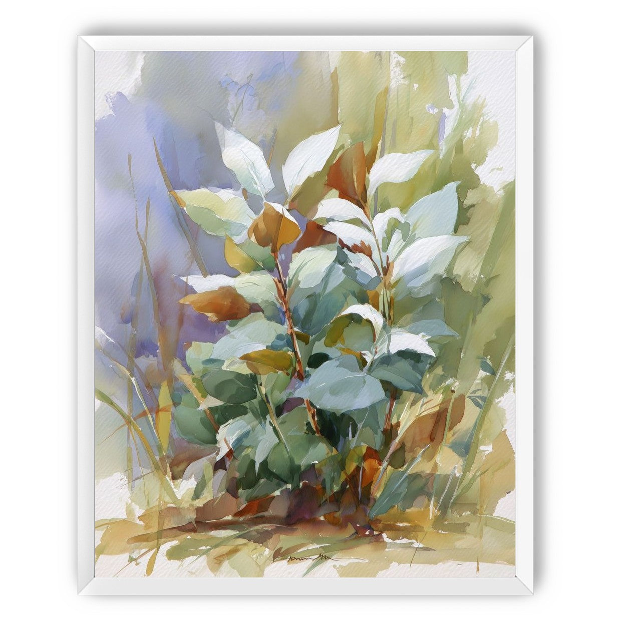 Layered Leaves in Soft Light
