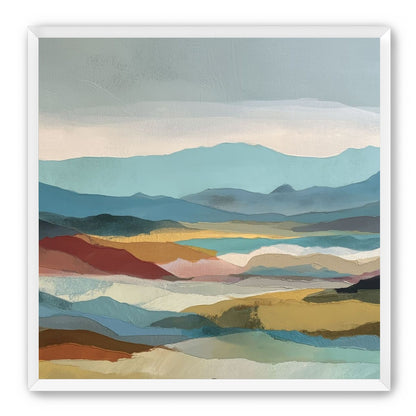 Layered Hills in Cool Bands