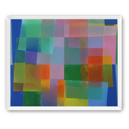 Blue depth under warm veils