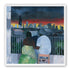 Two on the balcony at dusk