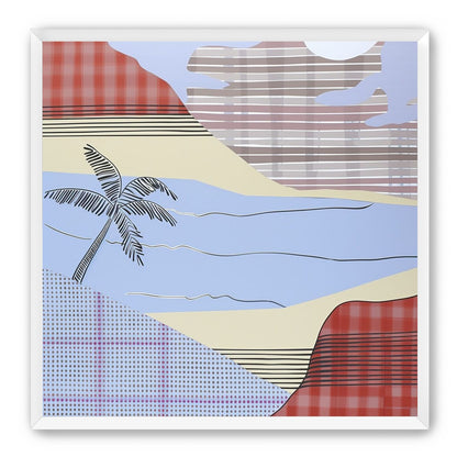 Striped sky over the beach