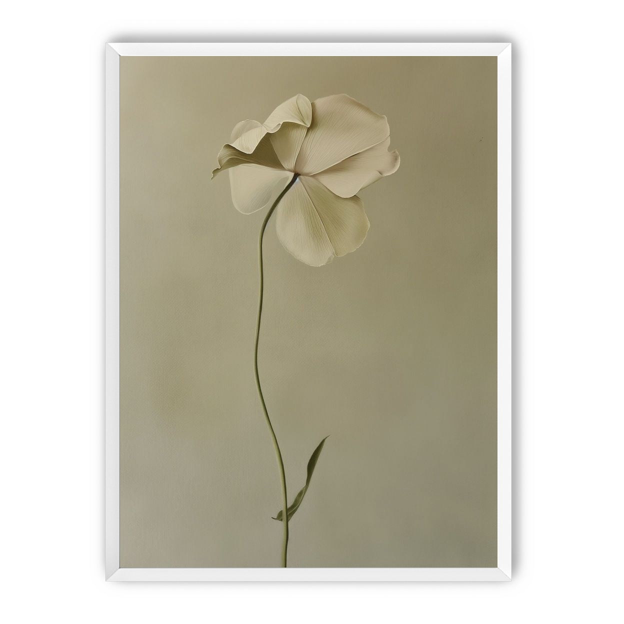 One flower leaning into quiet