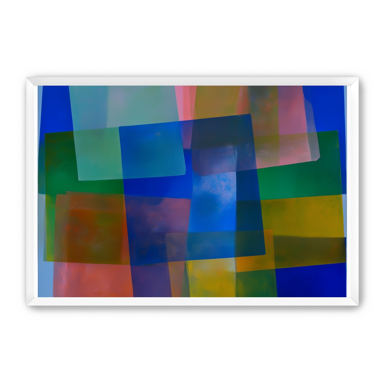 Blue pooling through pink veils