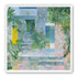Pastel stairs between yellow and blue doors