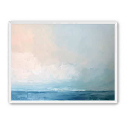 Quiet sea under pale sky