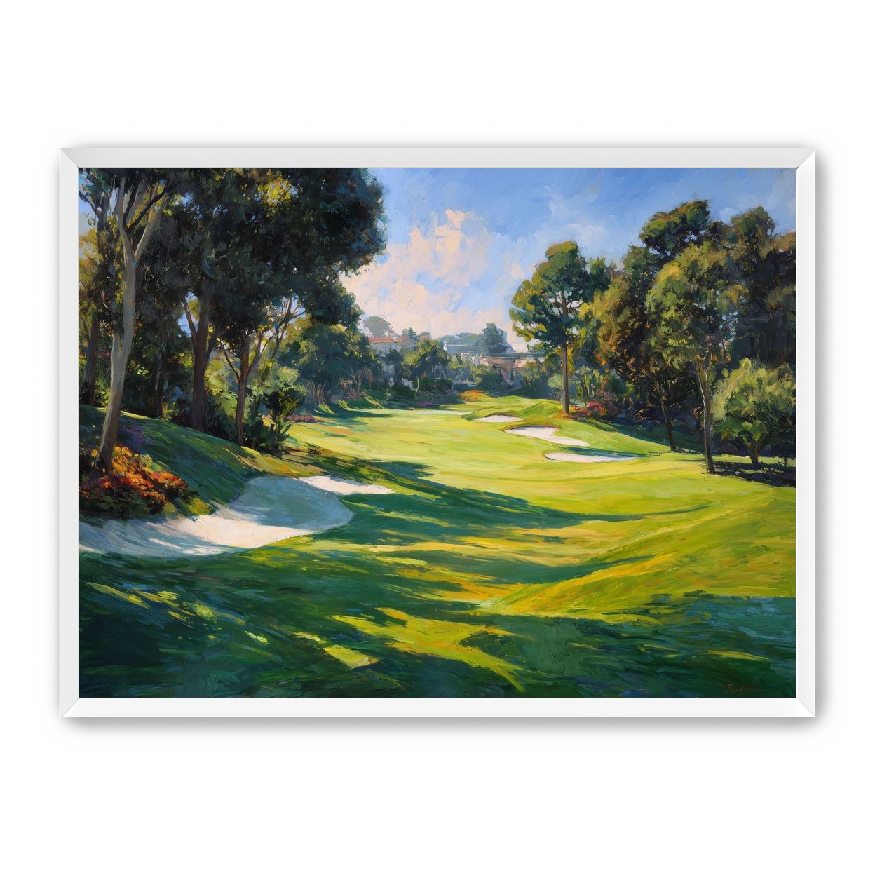 Ocean Haze Over Fairways