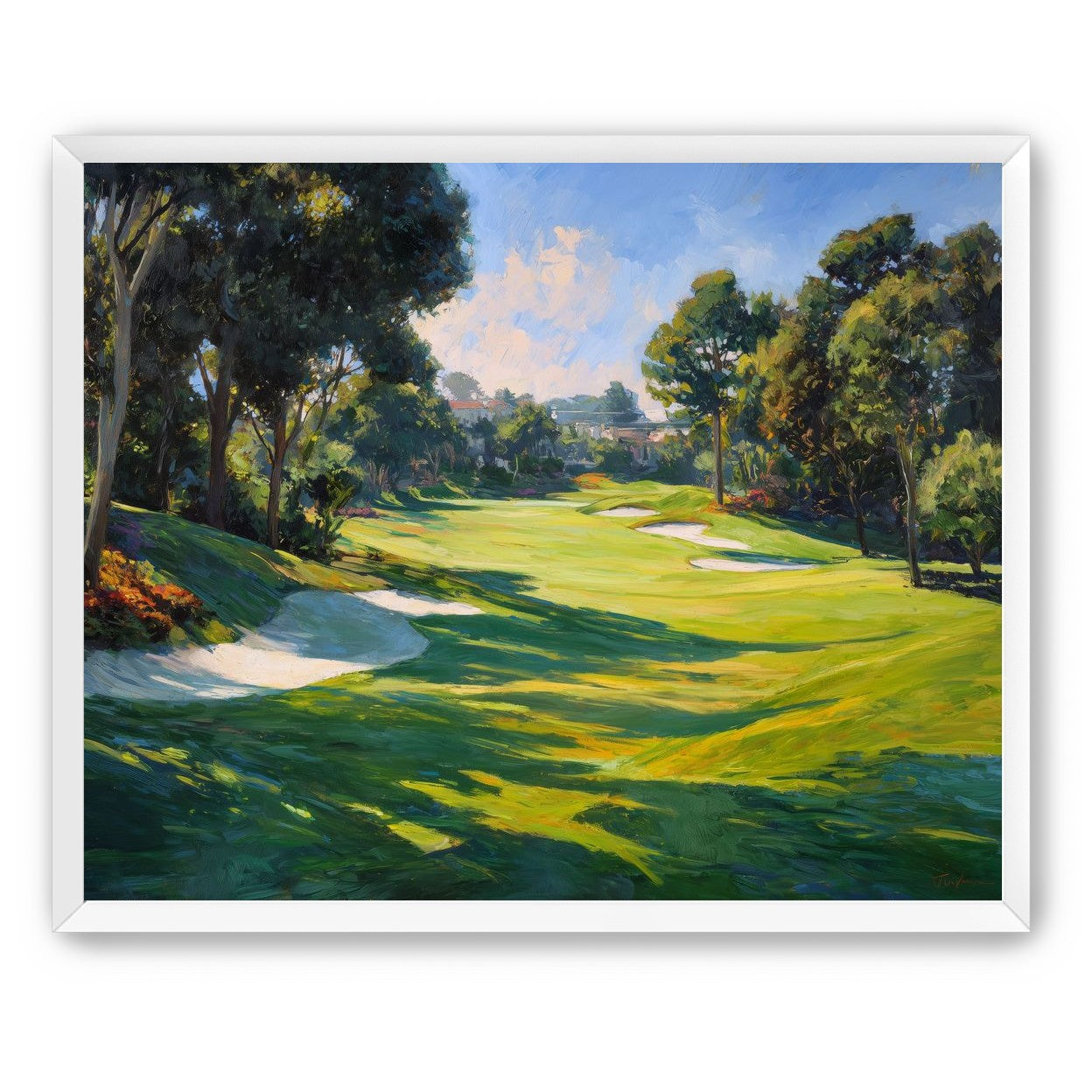 Ocean Haze Over Fairways