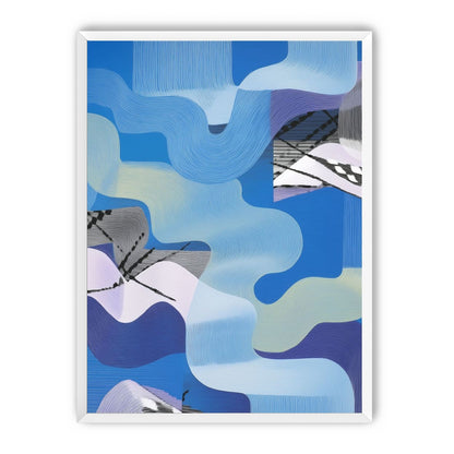 Waves within blue blocks