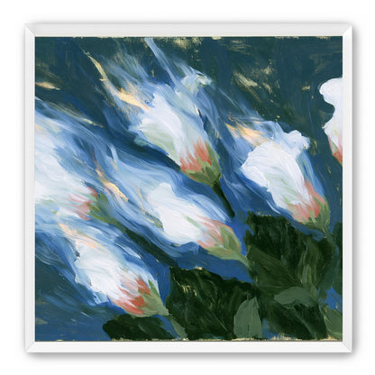 Blue wind through white lilies