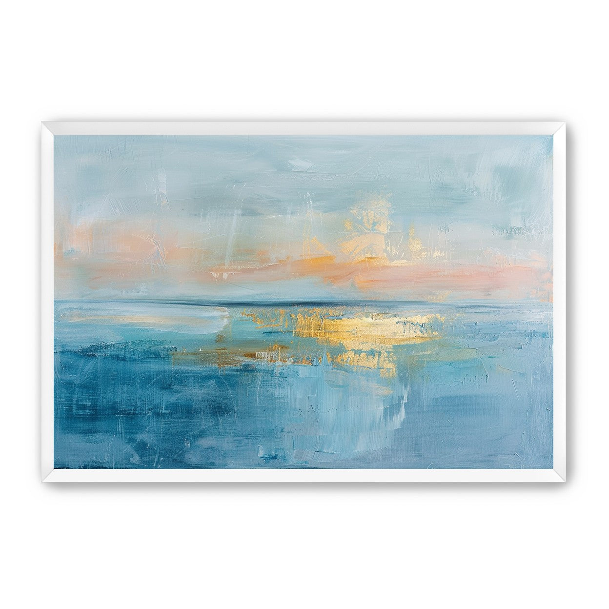 Gold light on quiet water